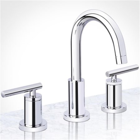 MISENO Miseno MNO1343CP Mia Widespread Bathroom Faucet with Brass Push-Pop Drain Assembly; Polished Chrome MNO1343CP
